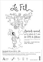 Affiche spectacle le fil