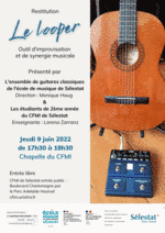 Affiche restitution CFMI et école de musique Sélestat