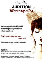 Affiche audition memory'elles