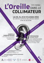 Affiche l'oreille dans le collimateur